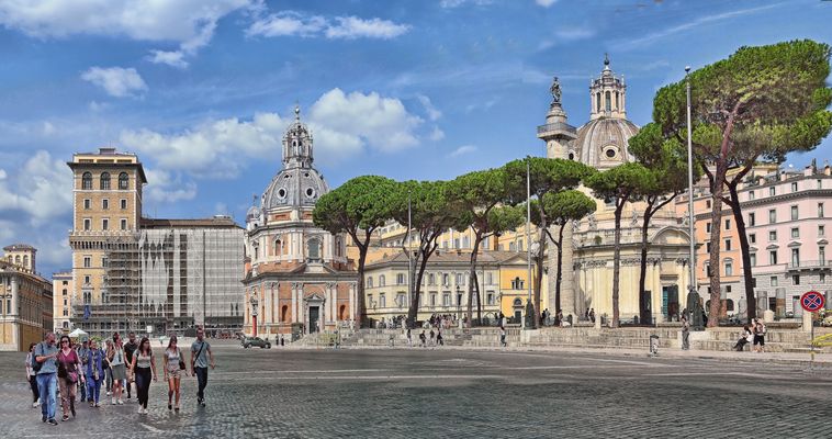 Spaziergang an der PIAZZA VENEZIA