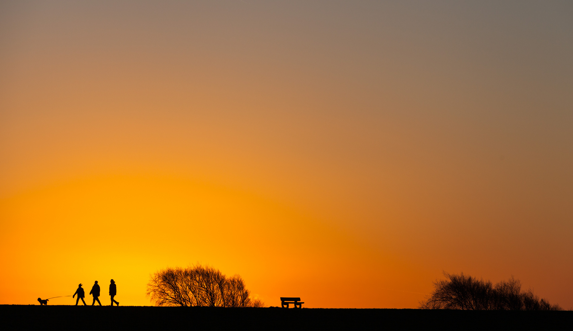 Spaziergang auf dem Deich