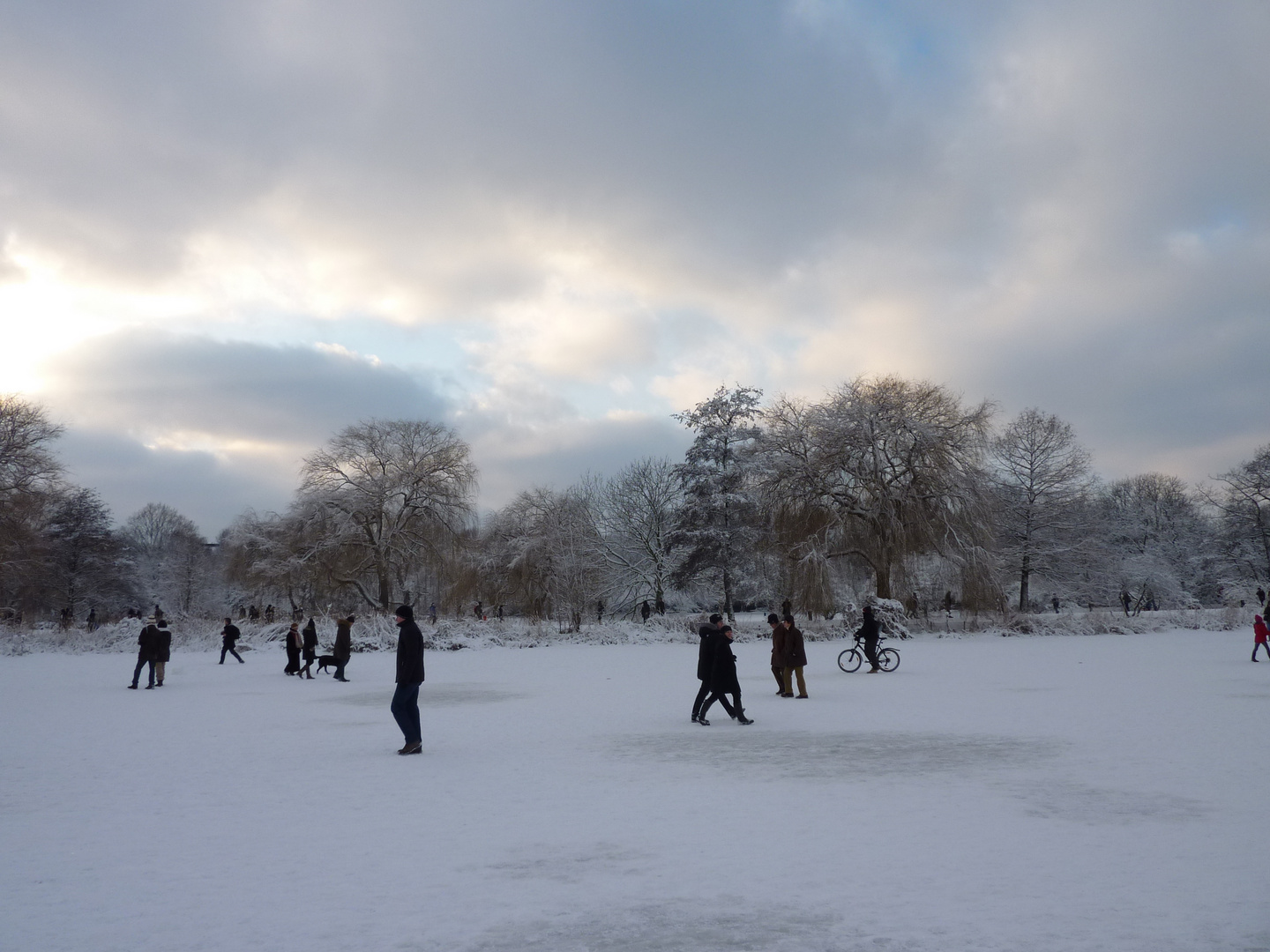 Spaziergang AUF der Alster