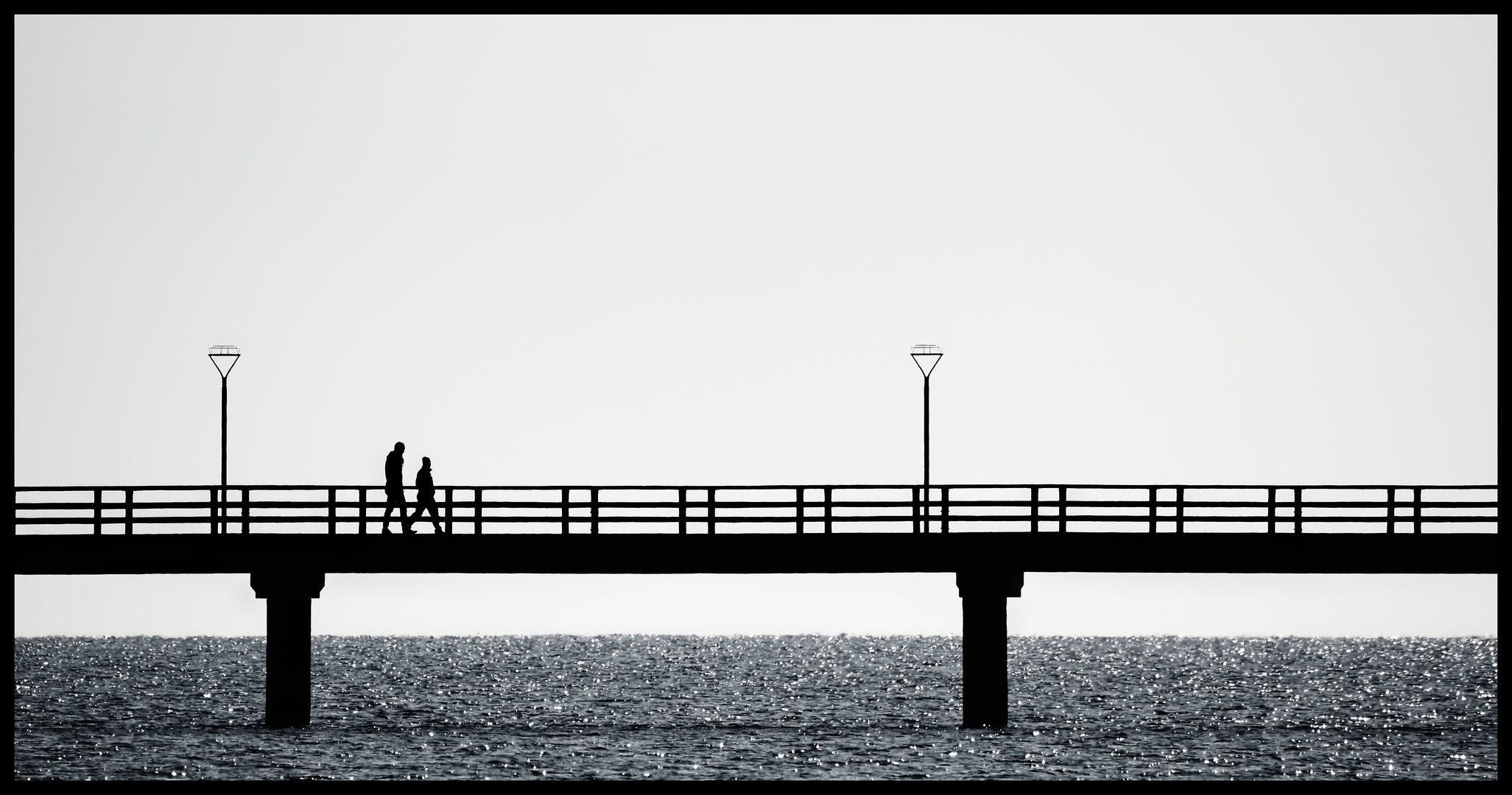 Spaziergang auf der Brücke