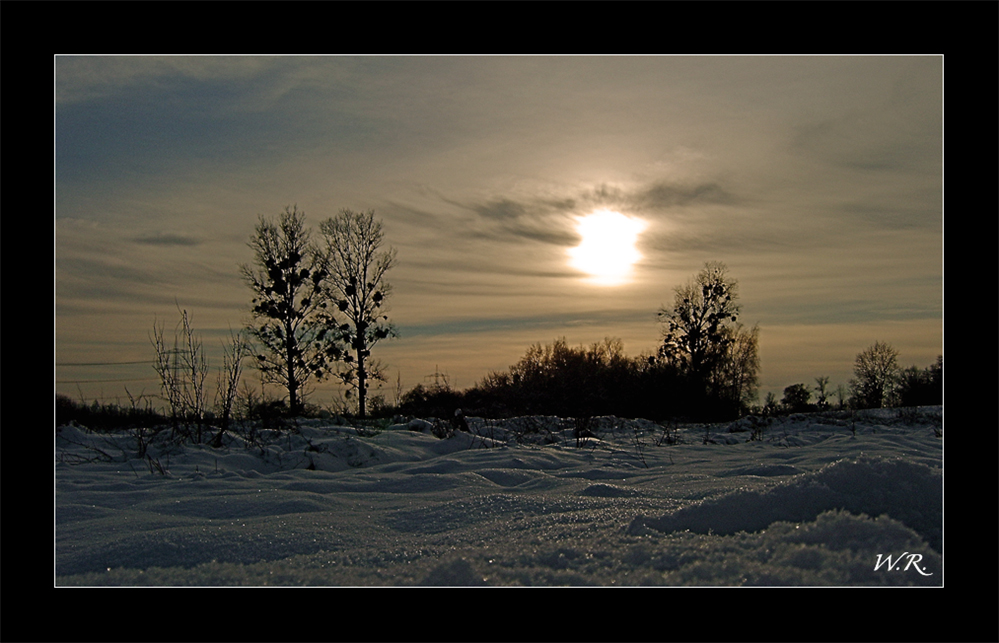 Spaziergang durch den Schnee....