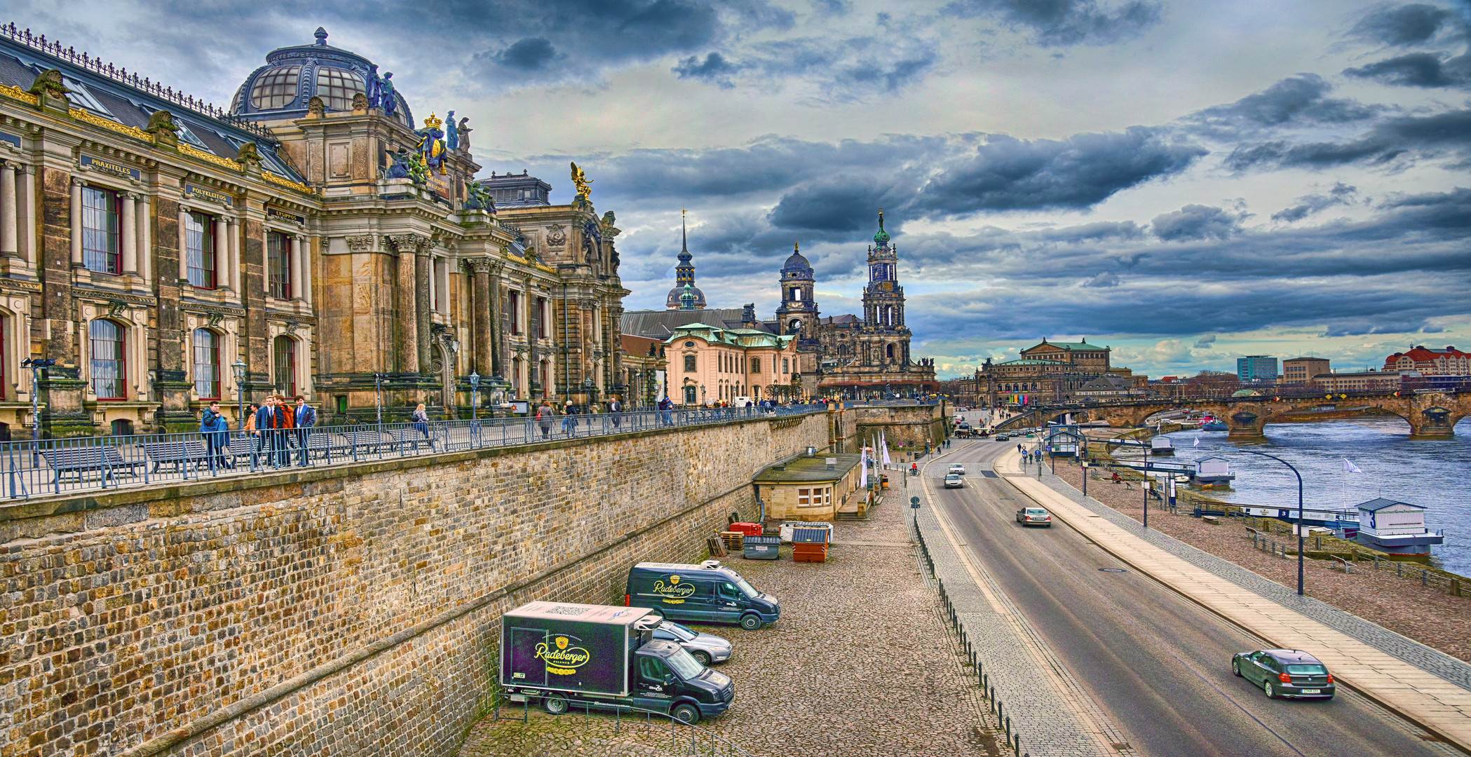 Spaziergang durch die Altstadt von Dresden