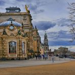 Spaziergang durch die Altstadt von Dresden