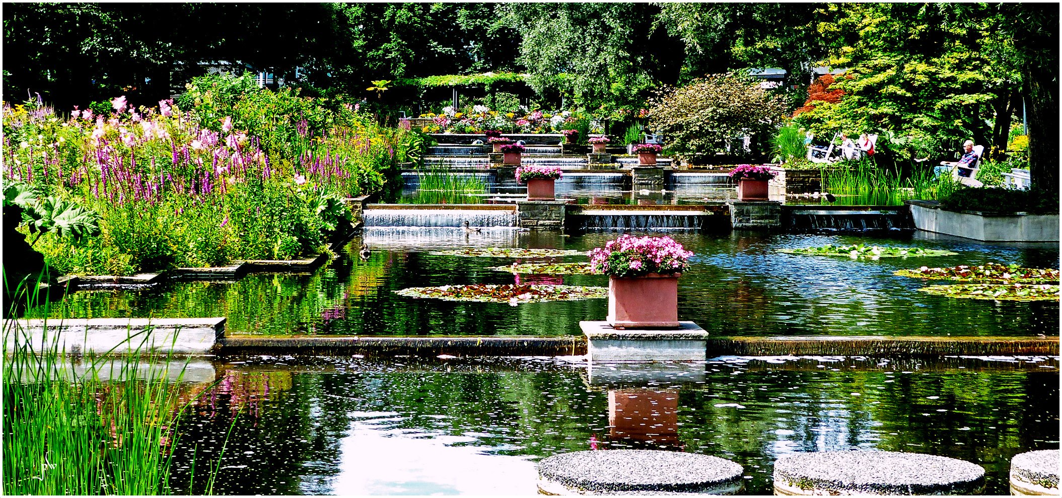 Spaziergang durch Planten un Blomen in Hamburg