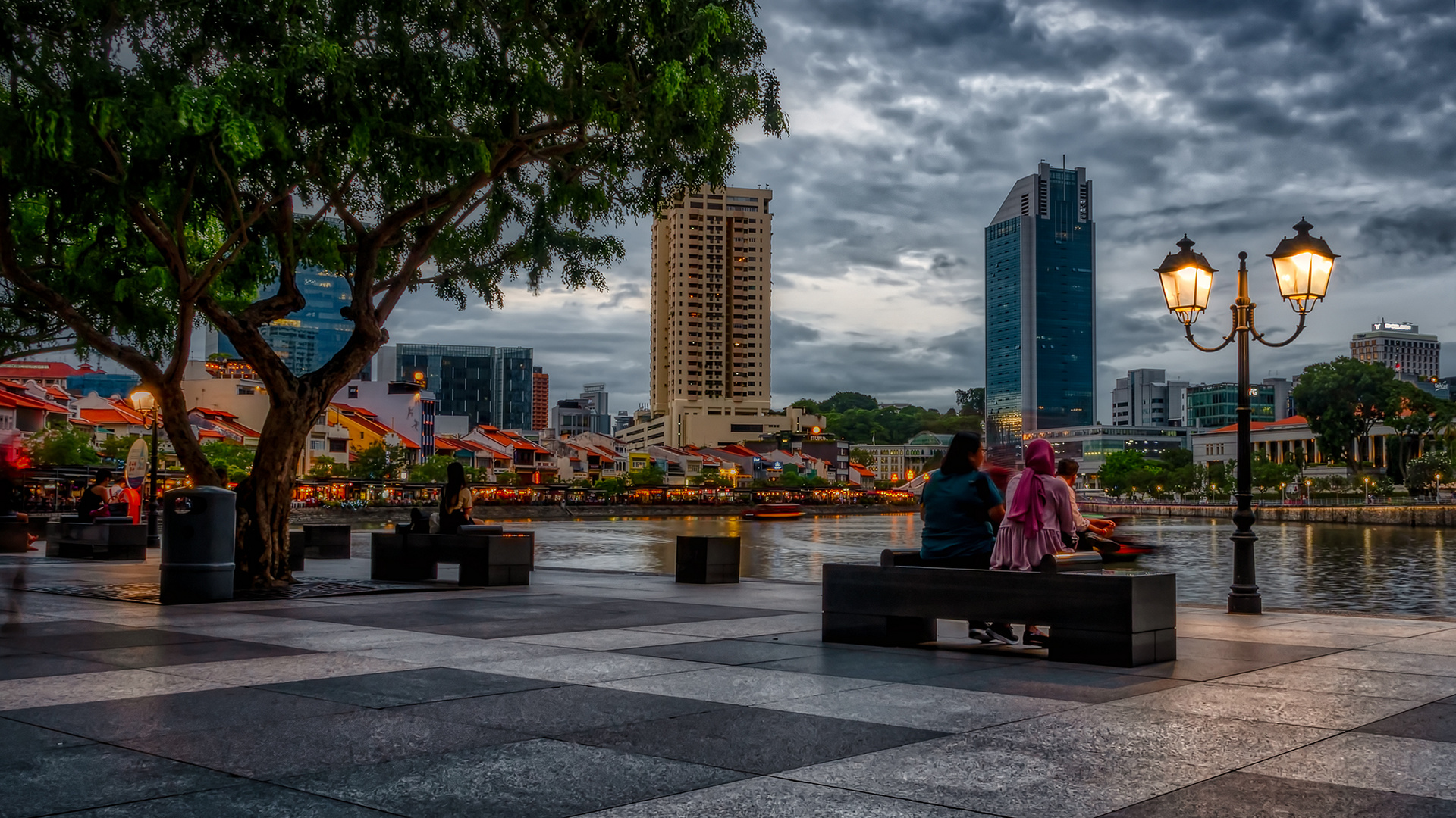 Spaziergang entlang des Singapur River (XII)