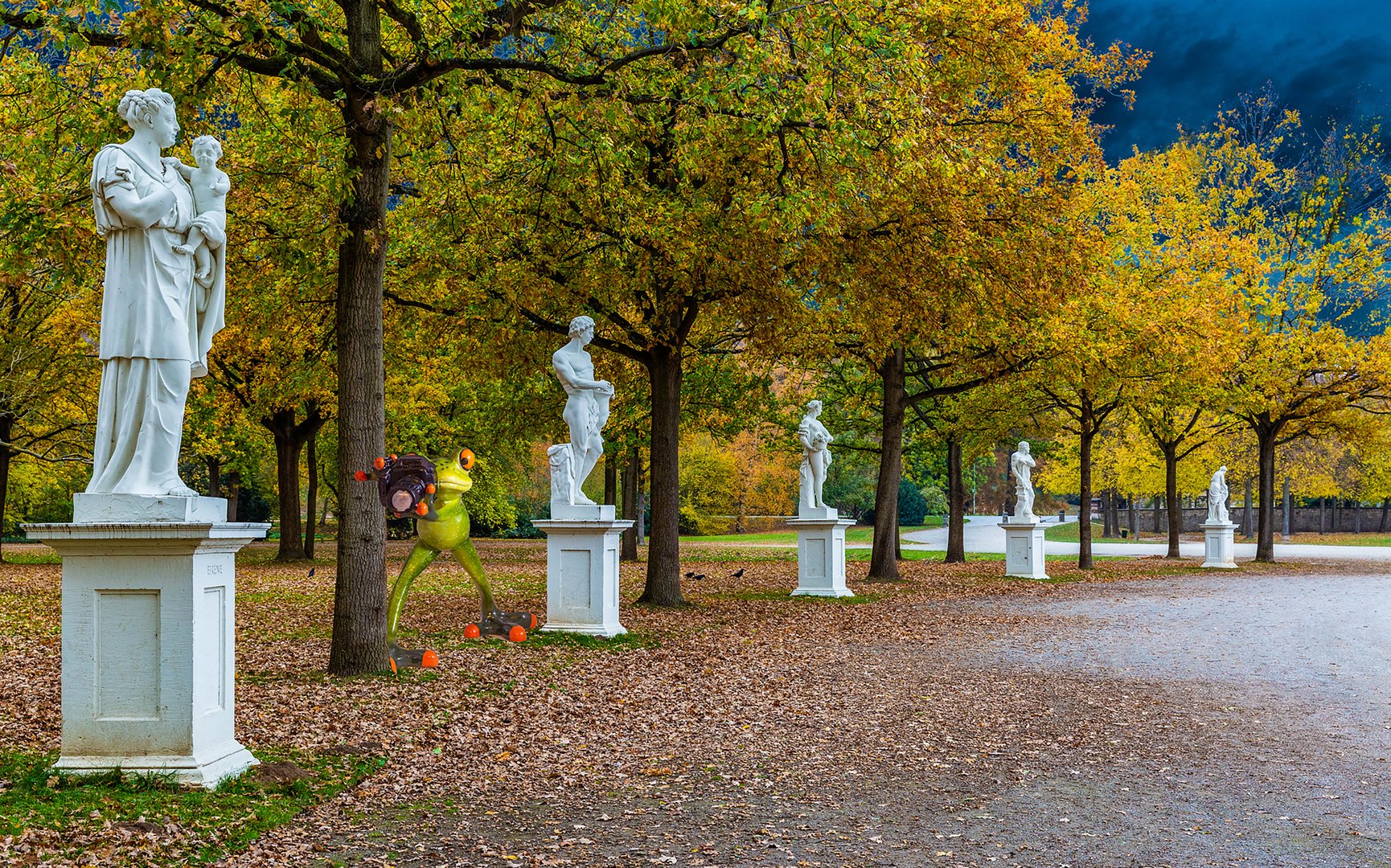 Spaziergang im Aue-Park in Kassel