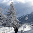 Spaziergang im Bergüner Schnee