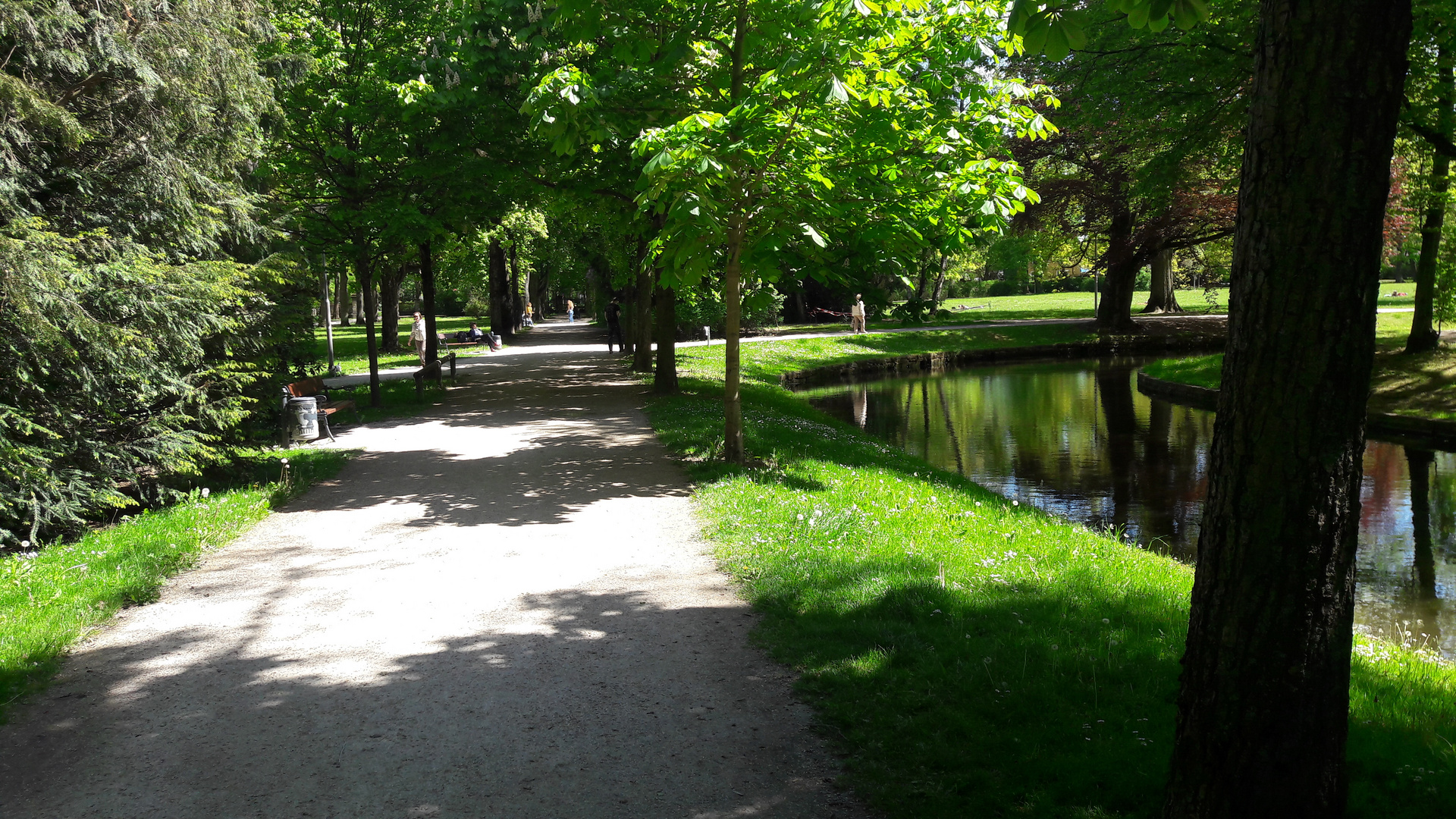 Spaziergang im Hofgarten in  Bayreuth