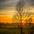 Spaziergang im Sonnenuntergang