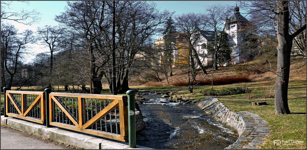 Spaziergang im Stadtpark von Marienbad