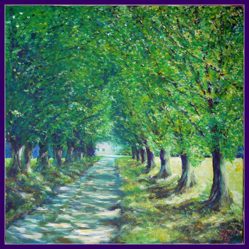 Spaziergang in einer Allee Foto & Bild kunstfotografie & kultur