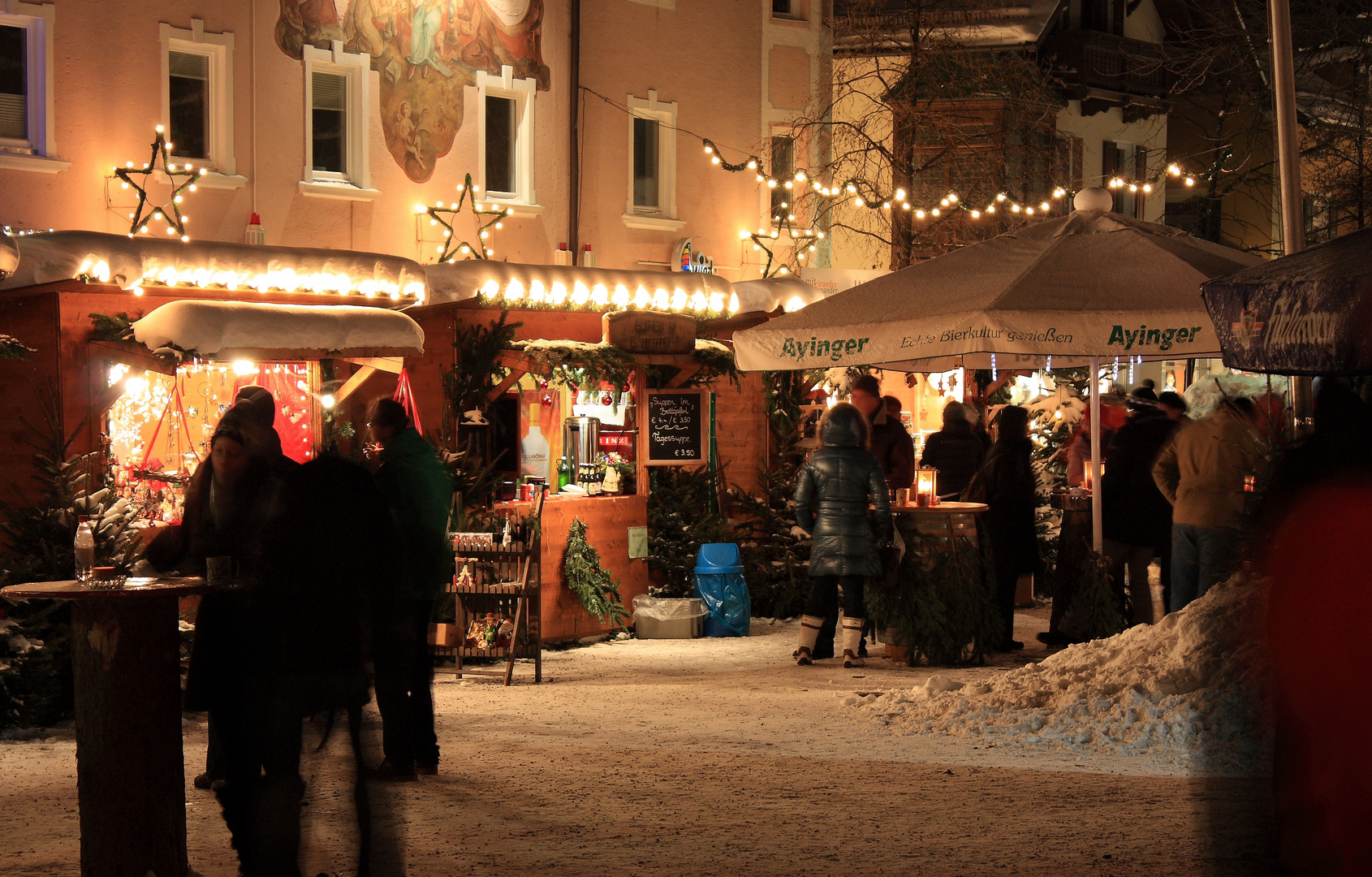 Spaziergang in Garmisch-Partenkirchen zur Weihnachtszeit.3