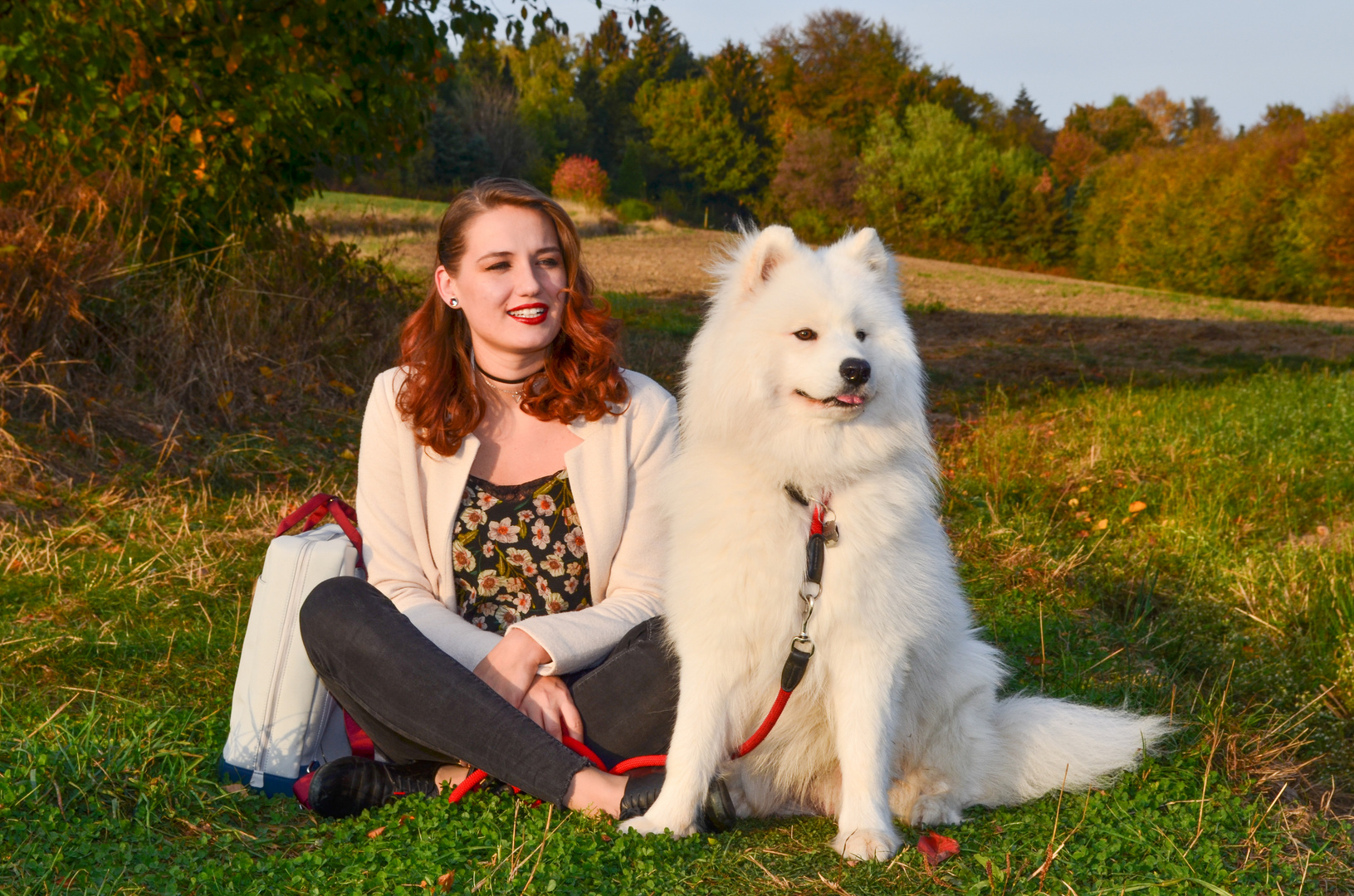 Spaziergang mit Hund Foto &amp; Bild outdoor, hunde, hund Bilder auf