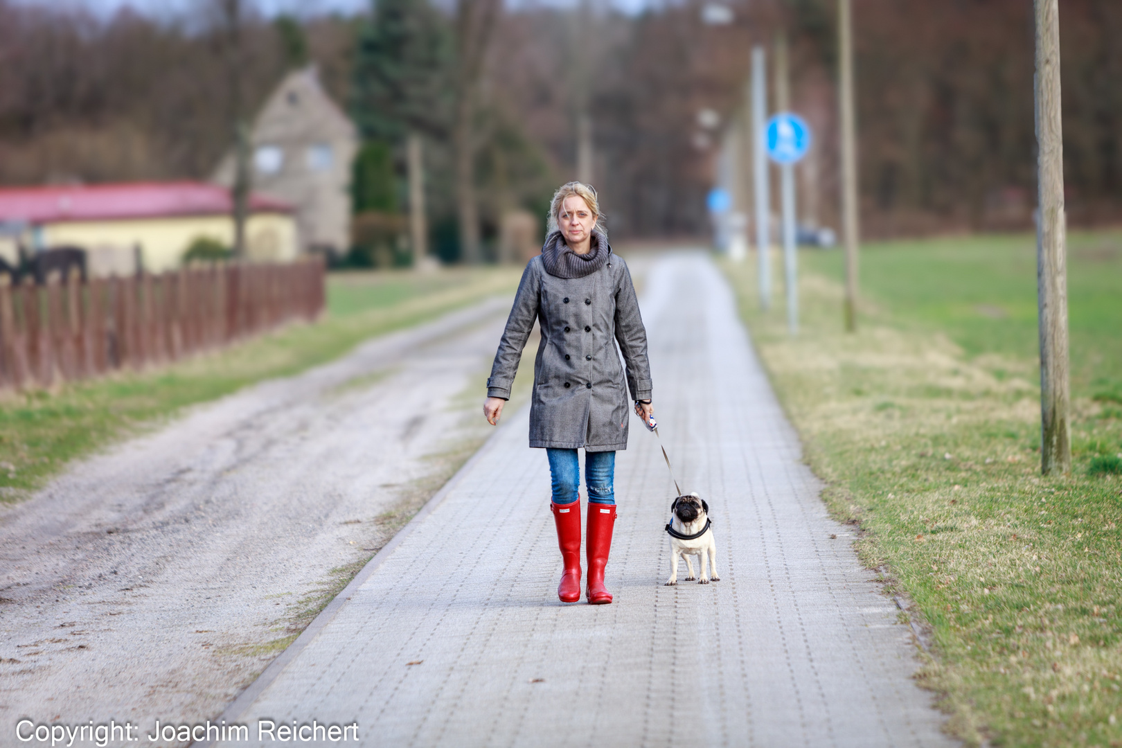 Spaziergang mit Hund