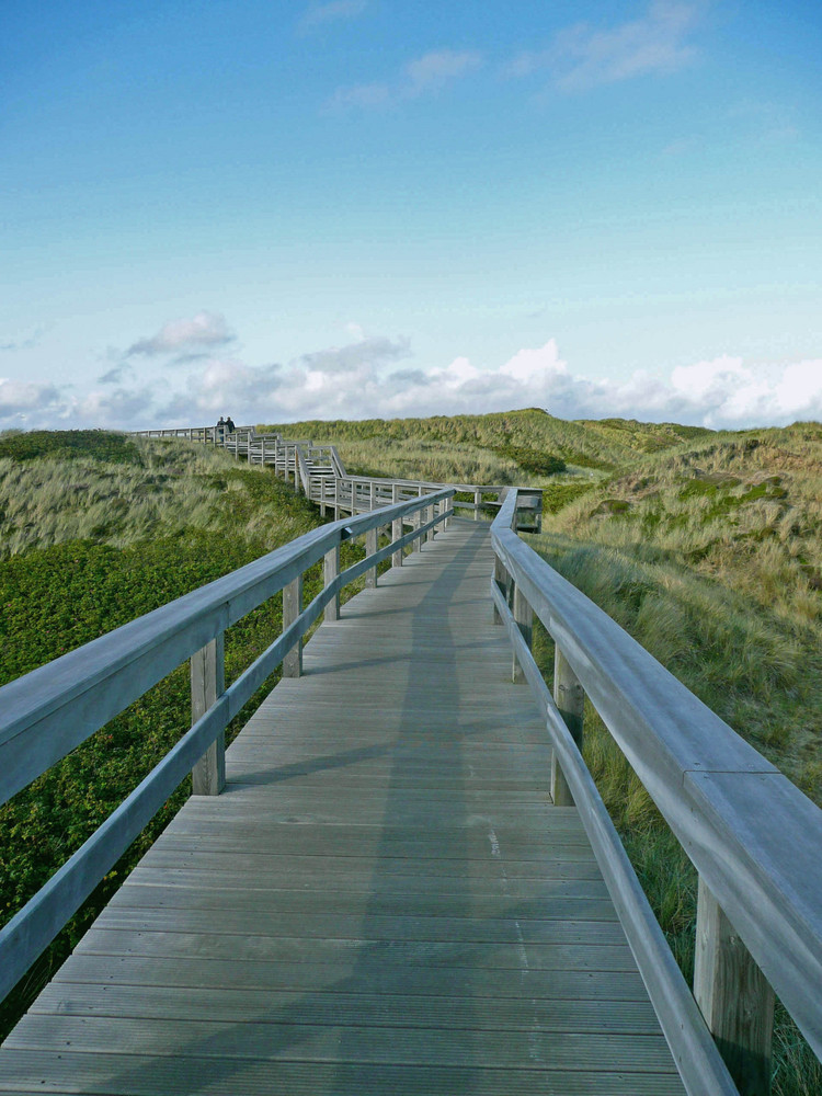 Spaziergang über den Dünen von Sylt