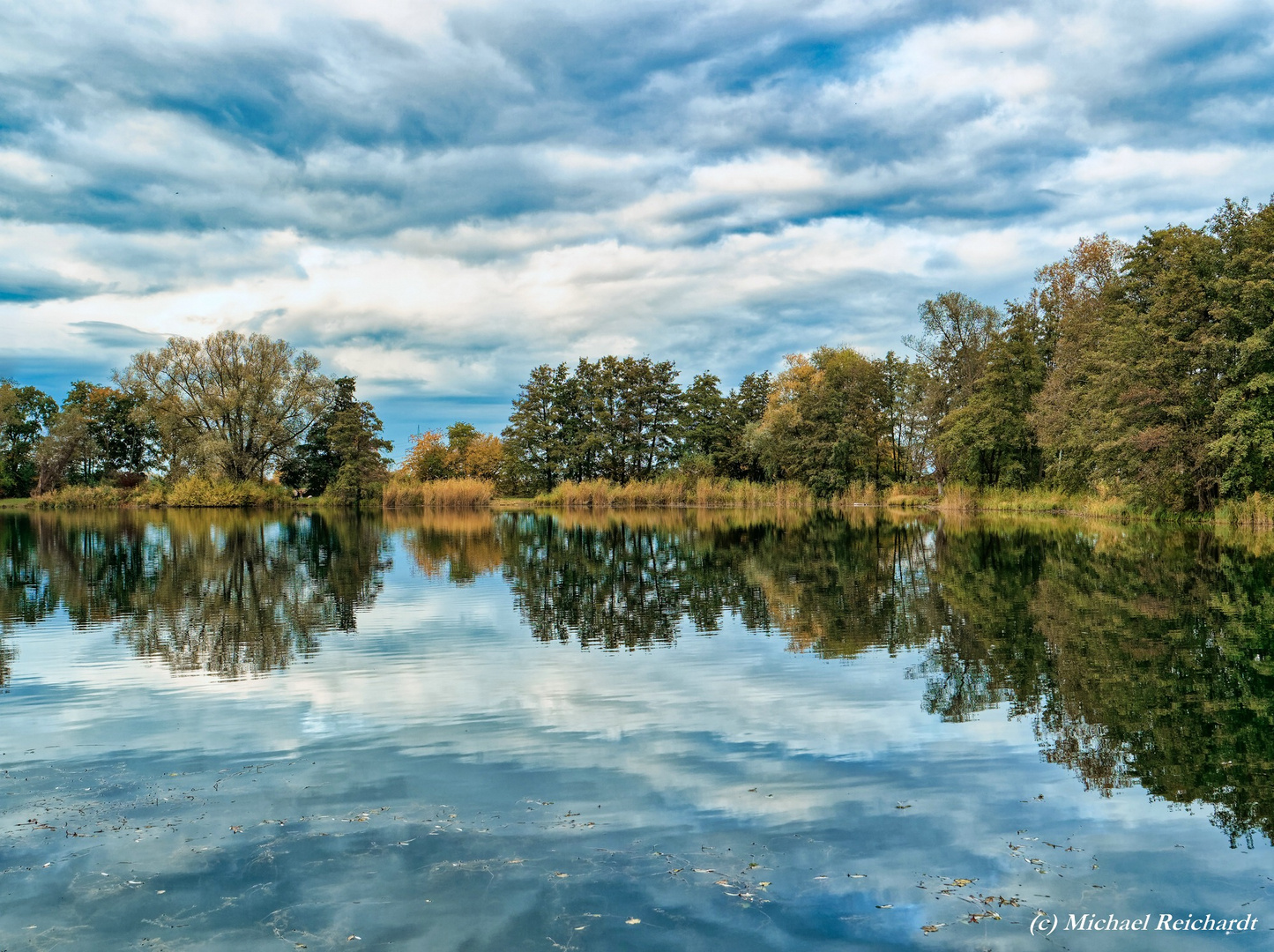 Spaziergang um einen Weiher