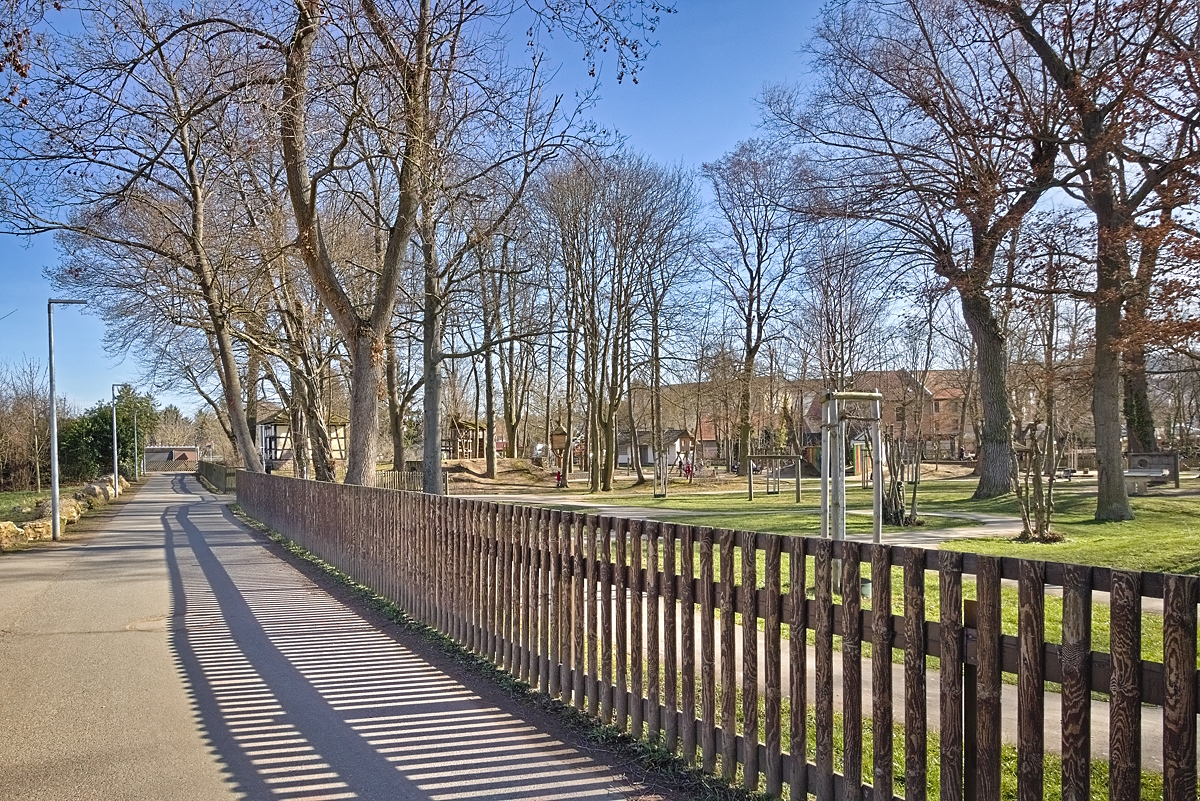 Spaziergang zu unserem kleinen Weiher