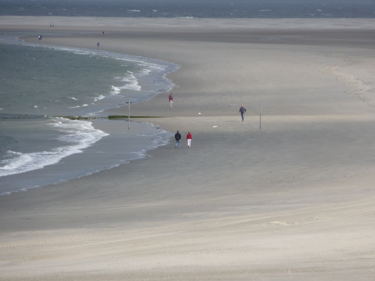 Spaziergang zur Borkumer Seehundsbank