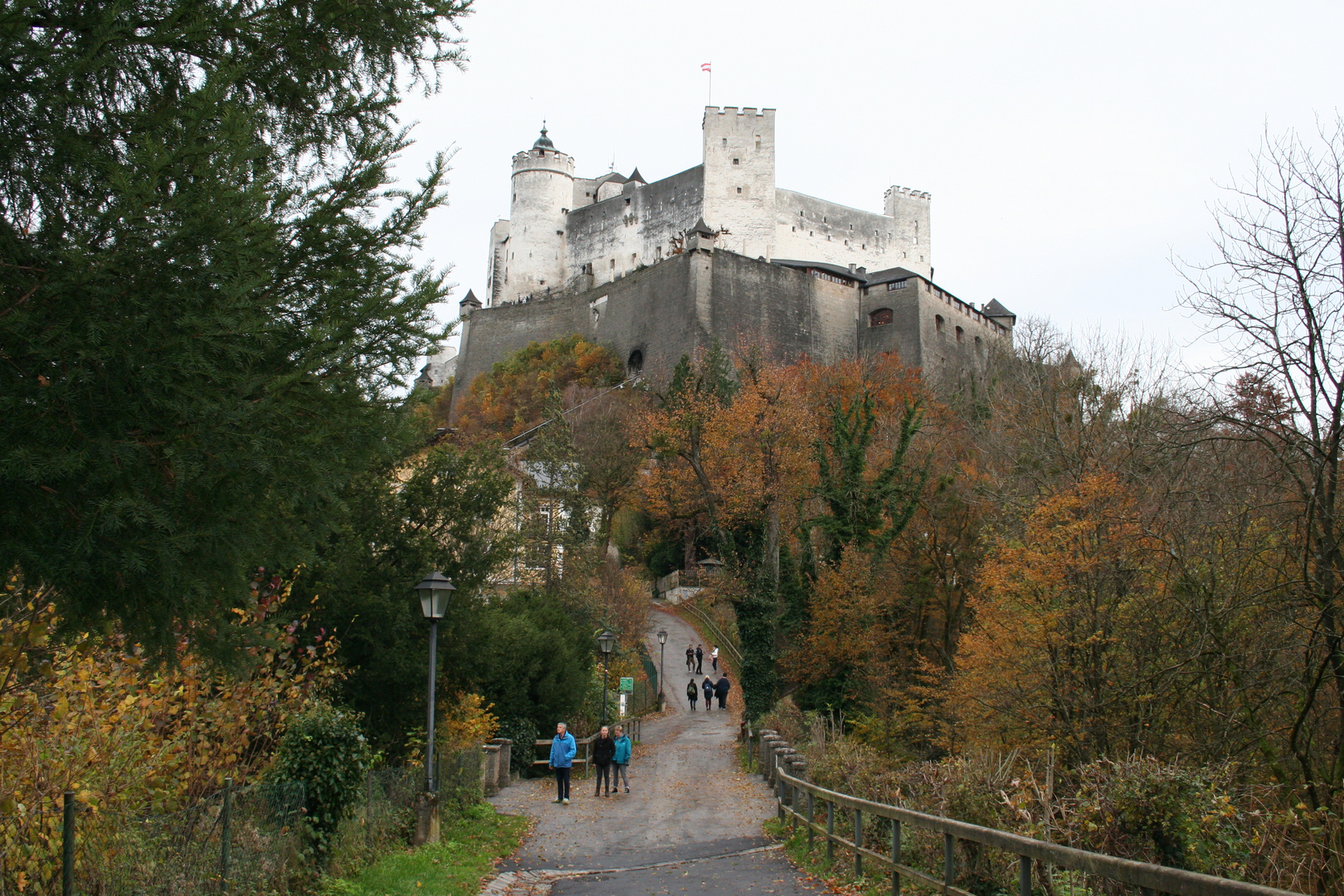 Spaziergang zur Festung Hohen-Salzburg