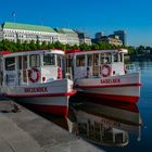 Spazierschiffe auf der Binnenalster