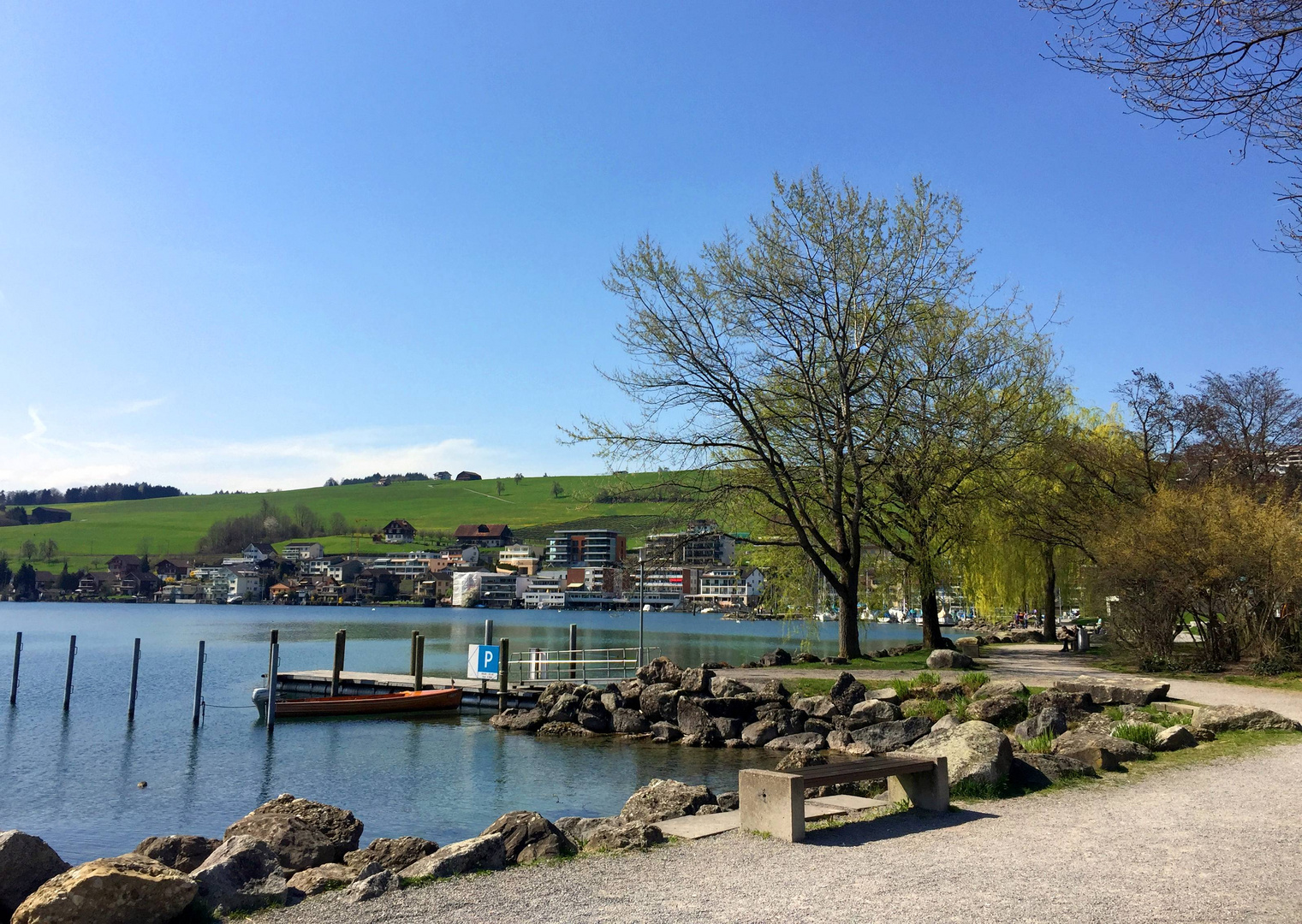 Spazierweg am Ufer des Küssnachter Beckens ...