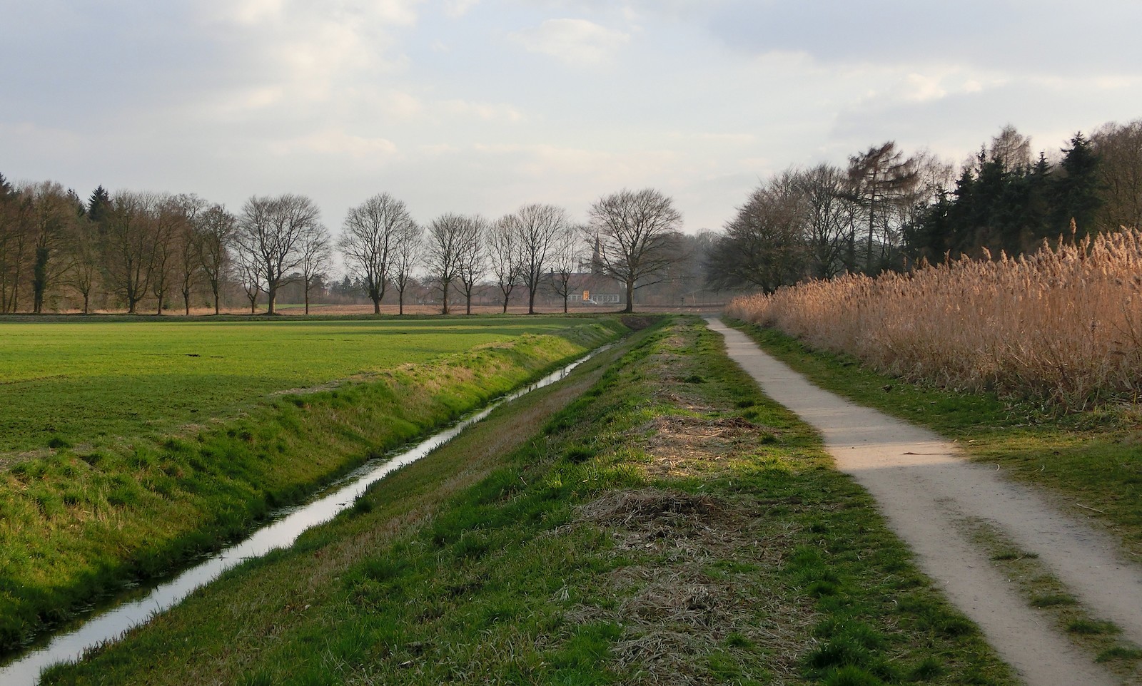 Spazierweg auf dem Lande