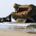 SPECTACULAIRE BUNKER....SOUVENIR DU MUR DE L ' ATLANTIQUE