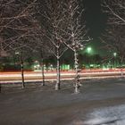 Speed of light through the snow