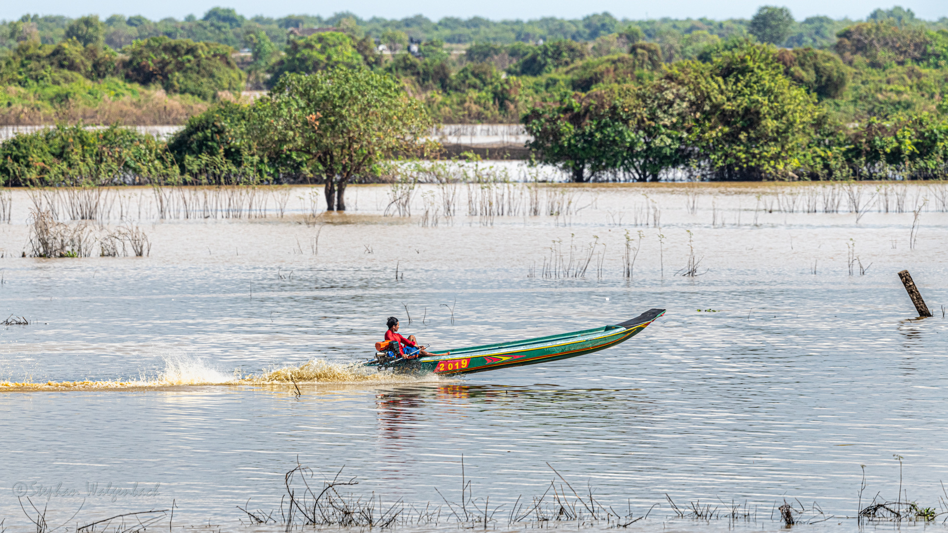 Speedboat auf dem Tonle Sap Kambodscha