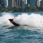 Speedboot im Hafen von Sydney