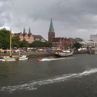 Speedboote auf der Weser in Bremen