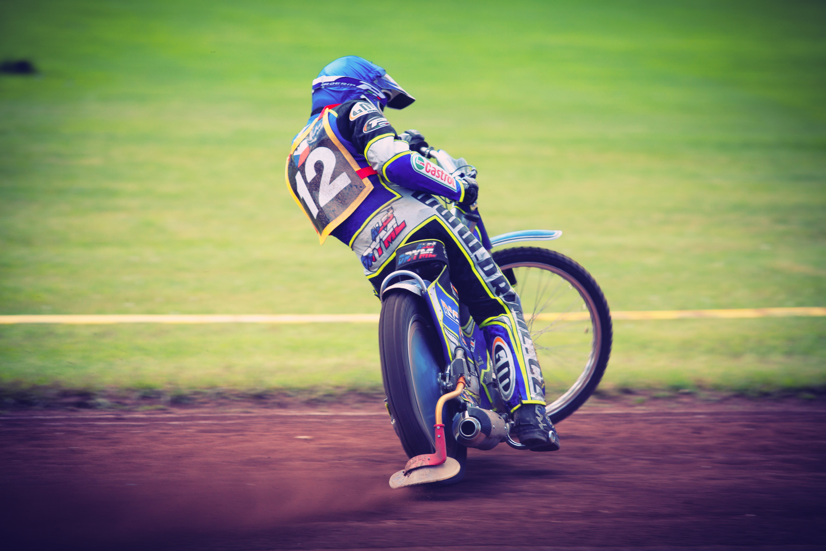 Speedway Abensberg 2013 - allein auf weiter Flur