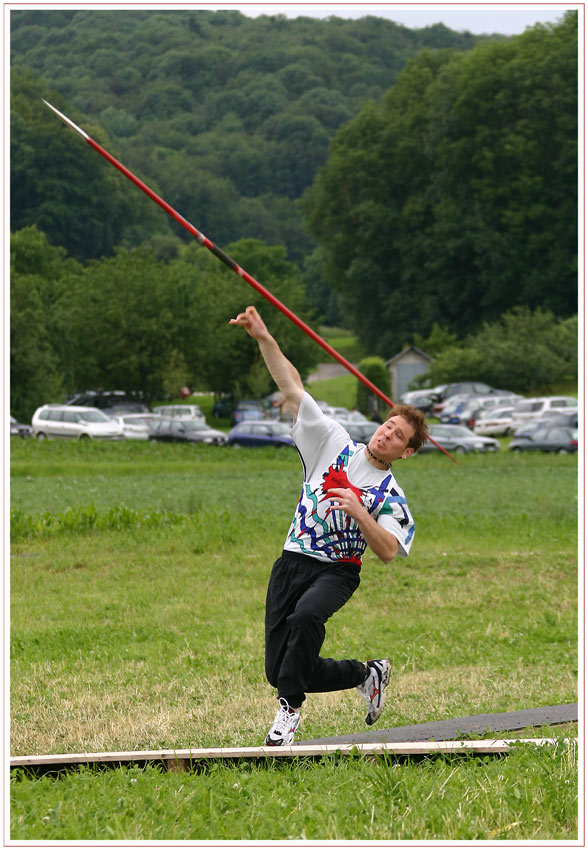 Speerwerfer am Turnfest