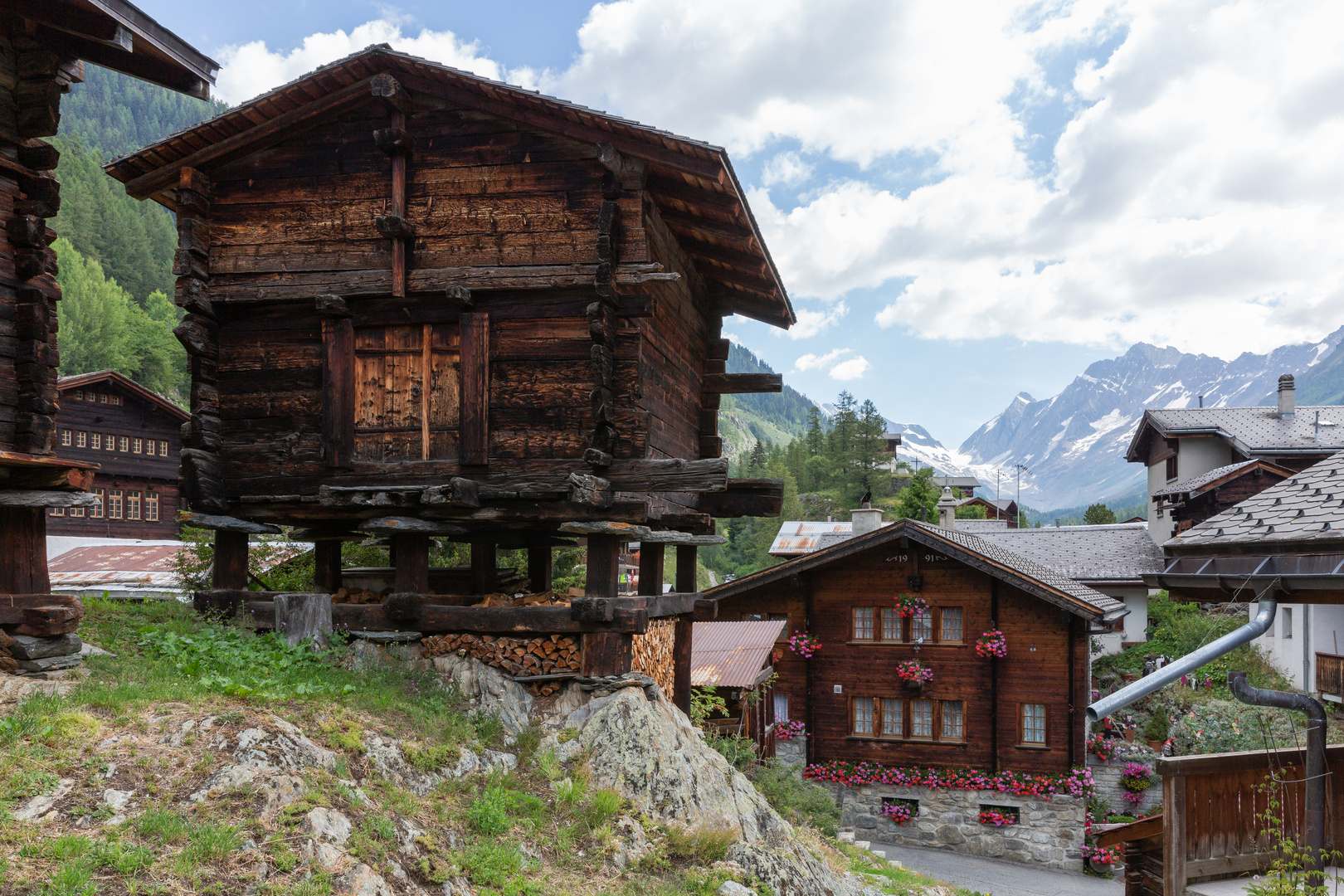 Speicher, in Blatten, den hintersten Dorf im Lötschental