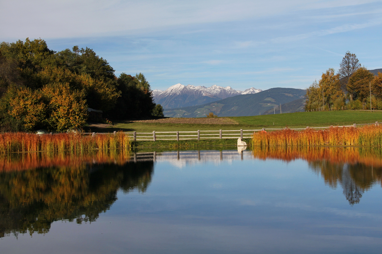 Speicherbecken in Teis