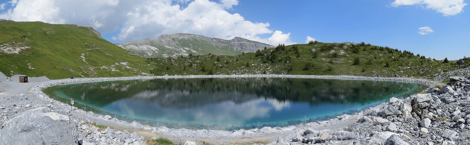 Speichersee für die Beschneiung ...