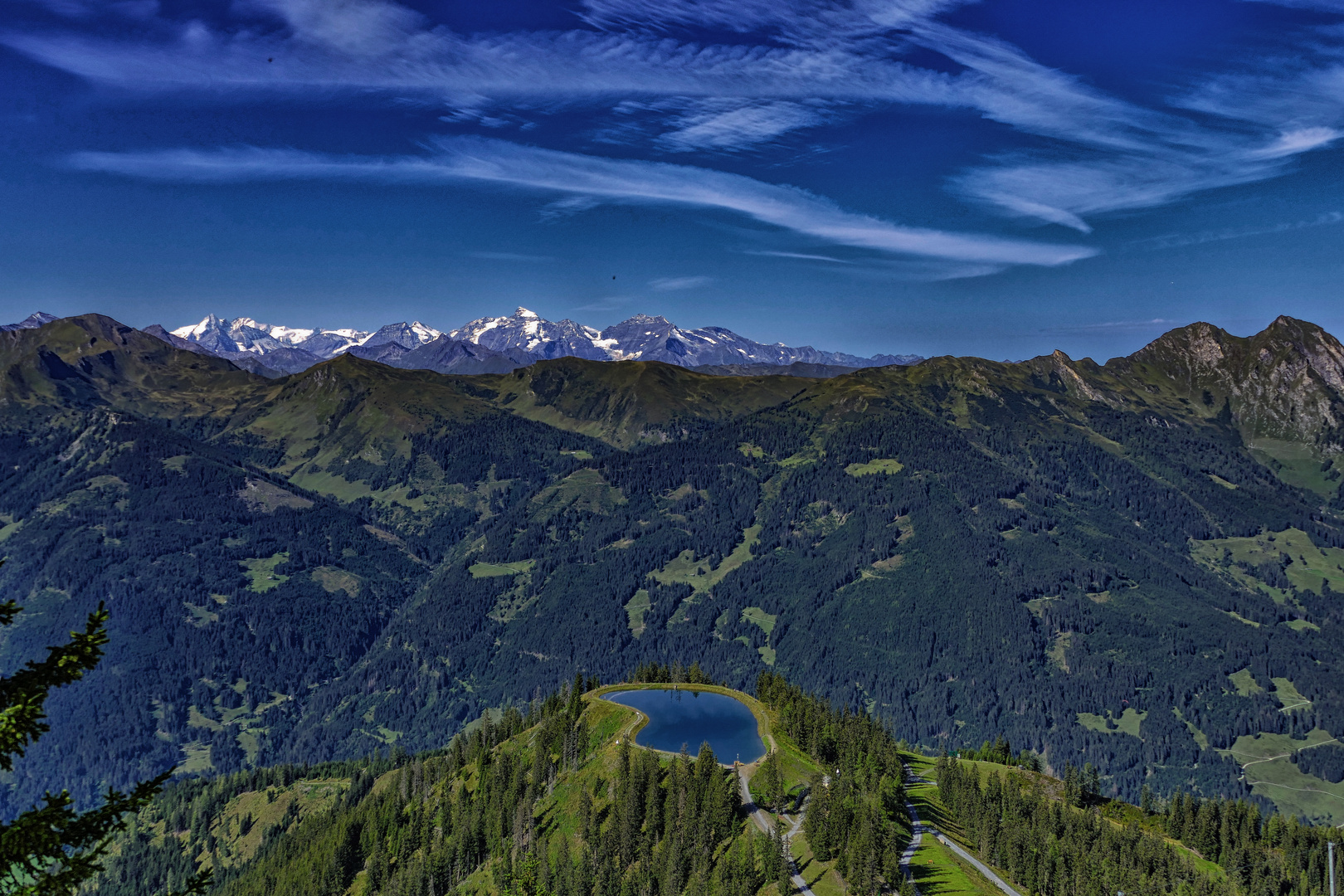 speichersee ganz oben auf 2.033 m