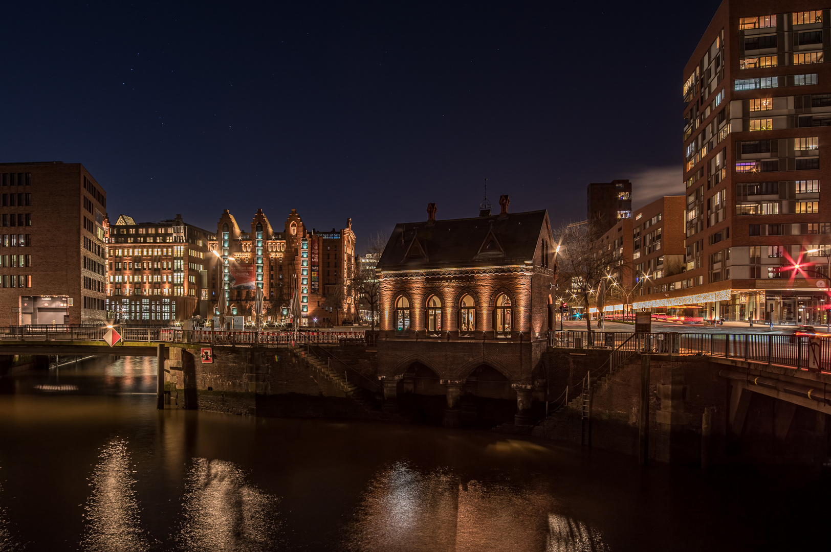 Speicherstadt 2022 als Hamburg noch leuchtete