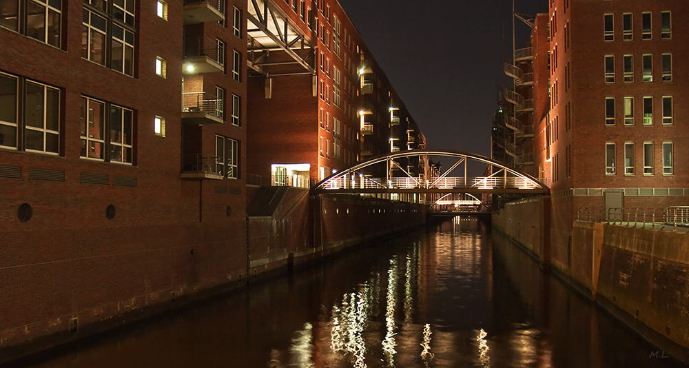 Speicherstadt am Abend