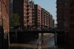 speicherstadt am morgen