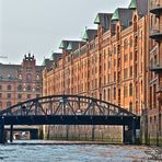 Speicherstadt auf Wasserhöhe