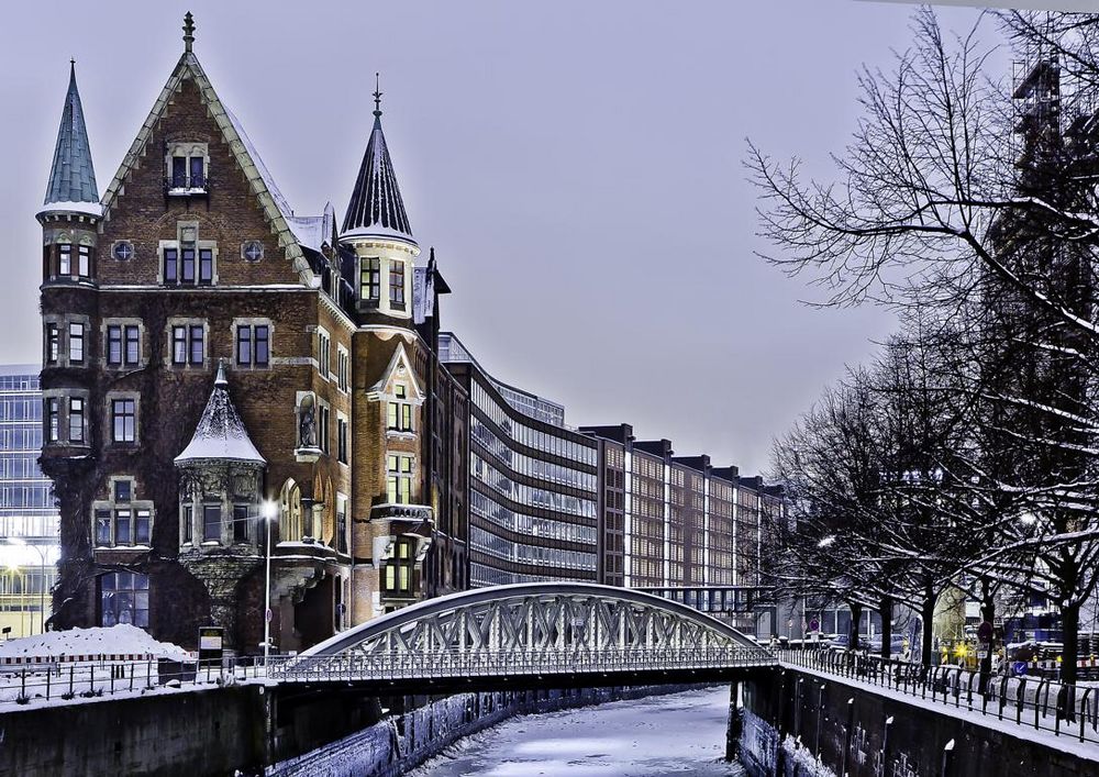 Speicherstadt bei -8,5 Grad