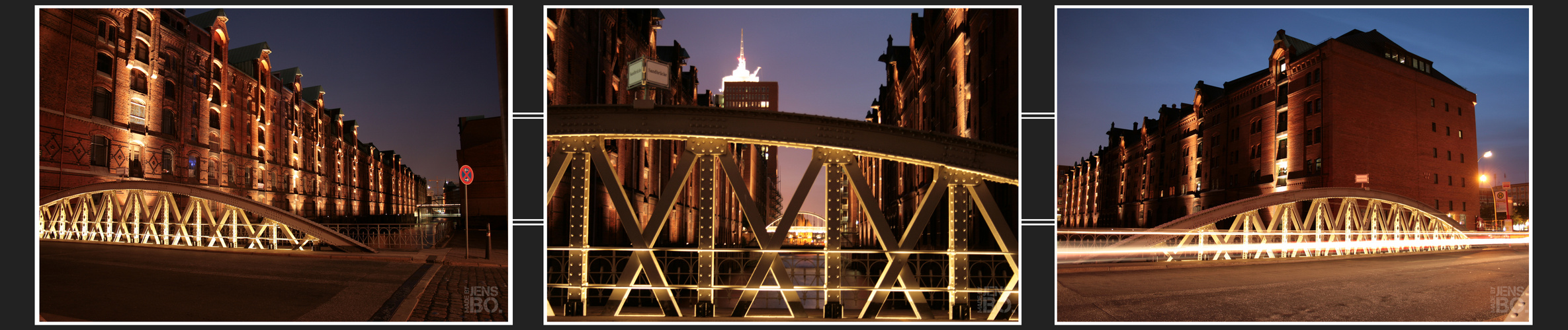 speicherstadt bei nacht