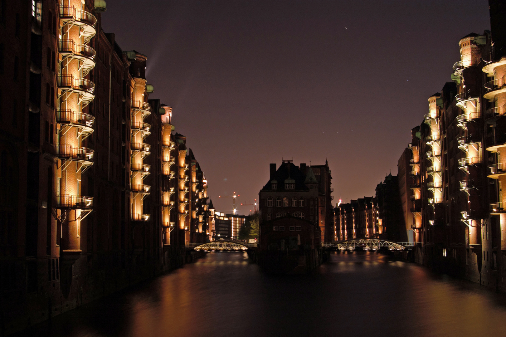 Speicherstadt bei Nacht