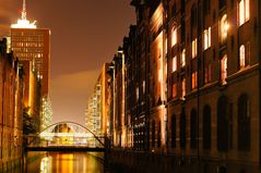 Speicherstadt bei Nacht