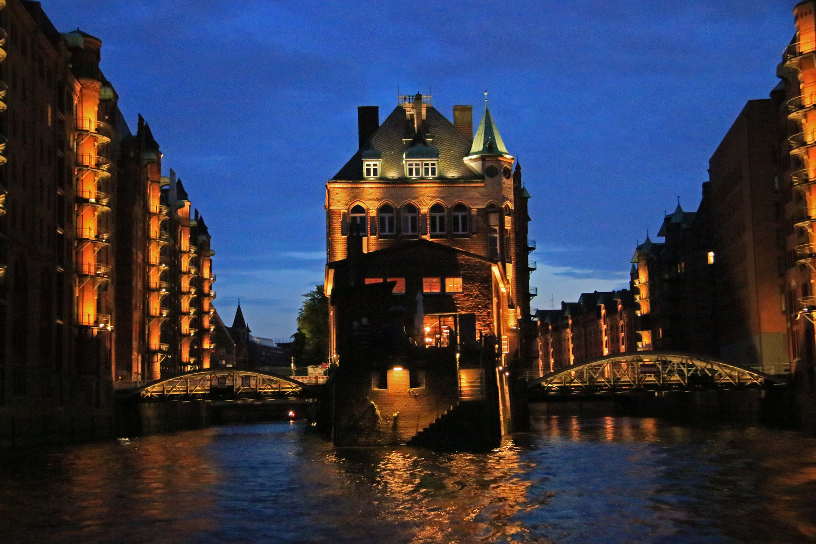 Speicherstadt bei Nacht