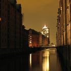 Speicherstadt bei Nacht