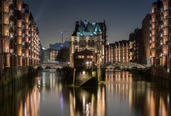 Speicherstadt bei Nacht