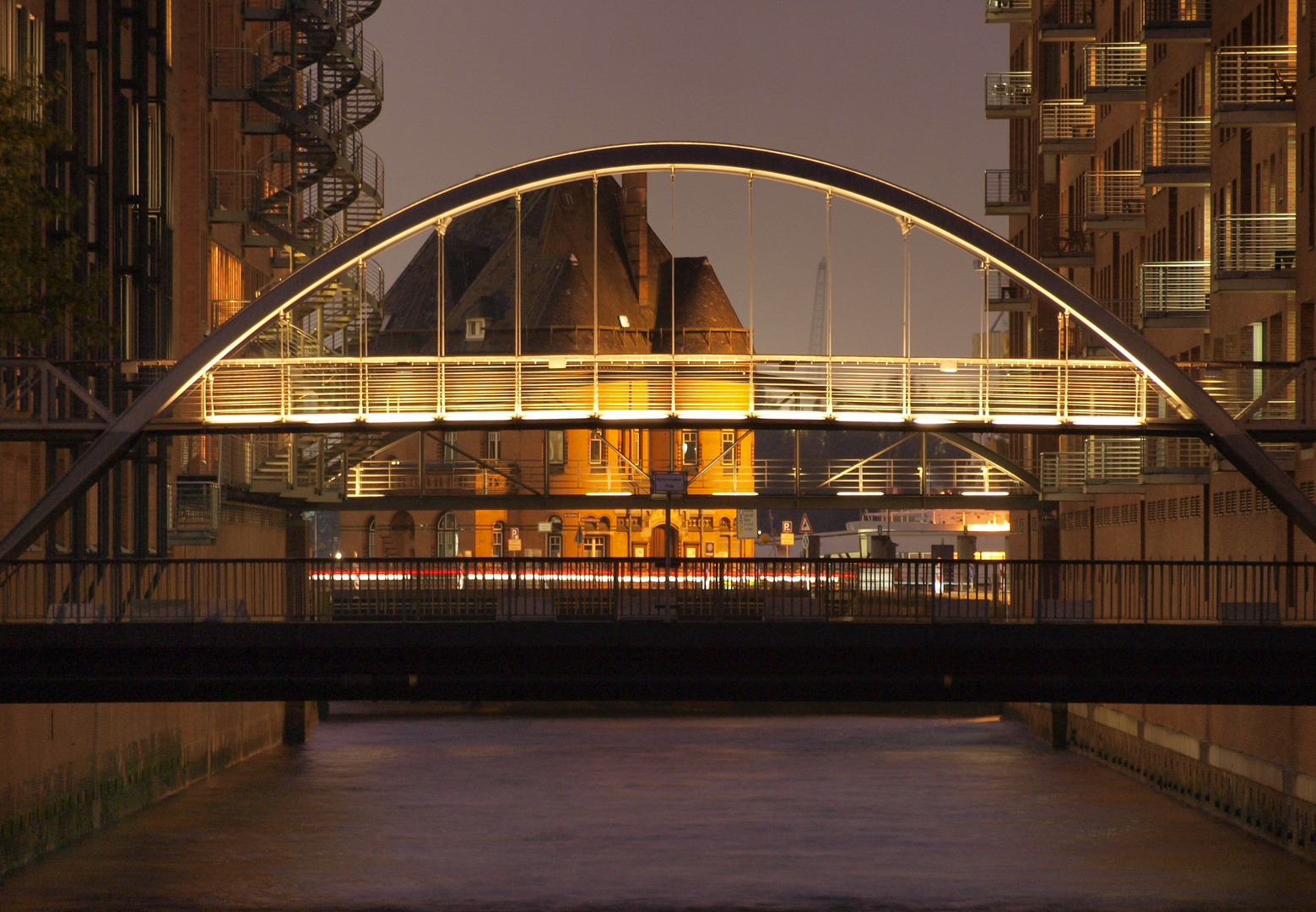 Speicherstadt bei Nacht