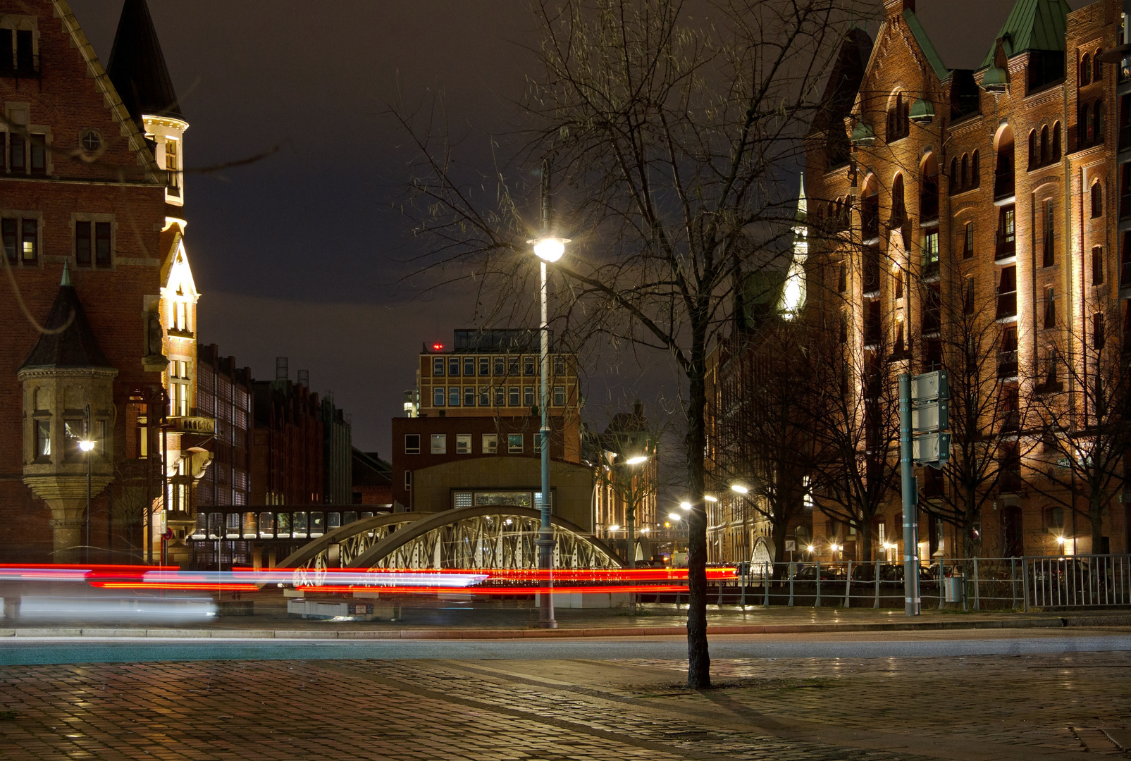 Speicherstadt bei Nacht